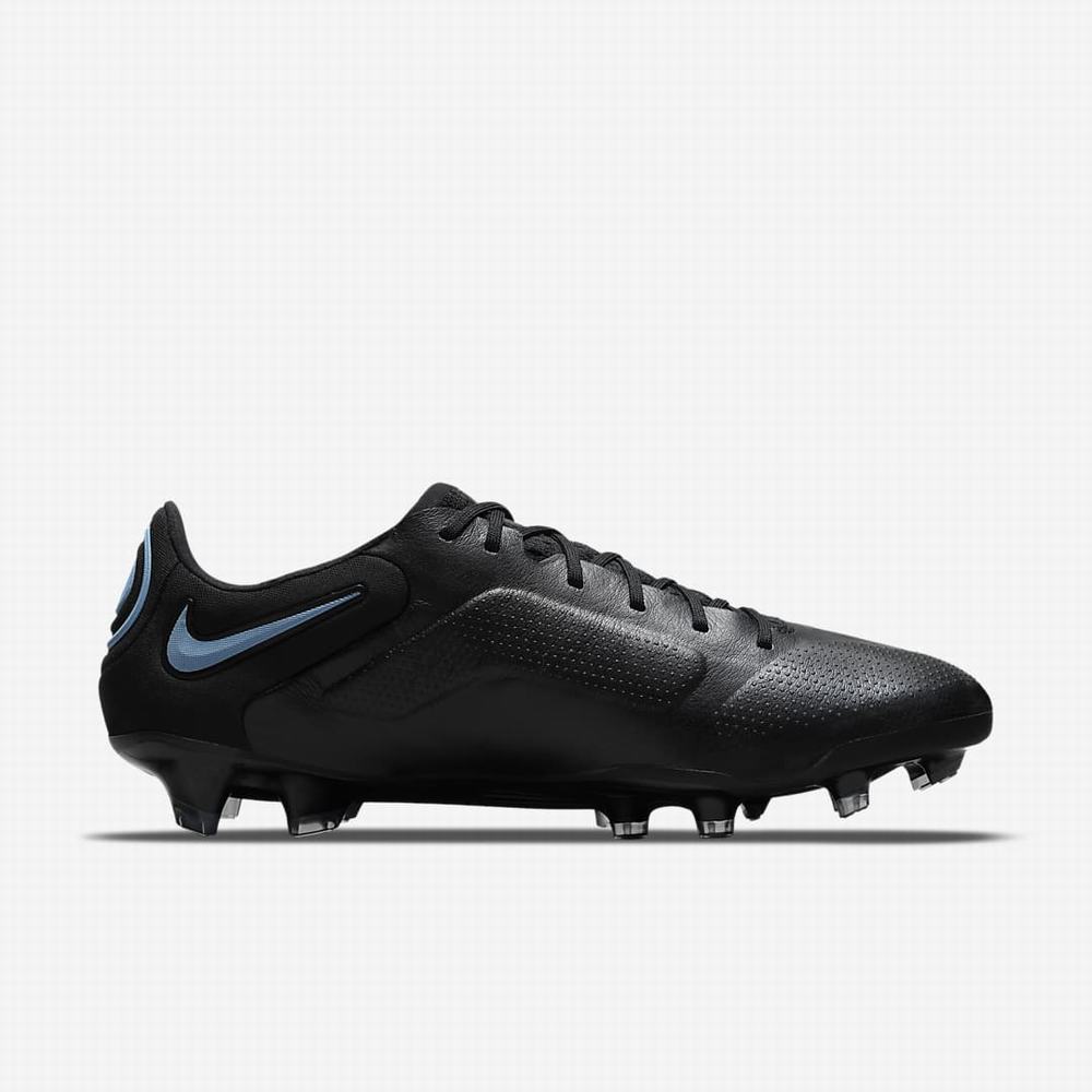 Nike Tiempo Legend 9 Elite FG Firm-Ground Férfi Focicipő Fekete Szürke Fekete | NI2061-A74