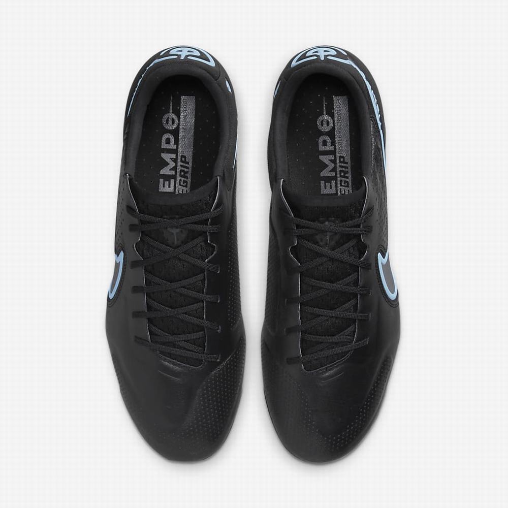 Nike Tiempo Legend 9 Elite FG Firm-Ground Férfi Focicipő Fekete Szürke Fekete | NI2061-A74