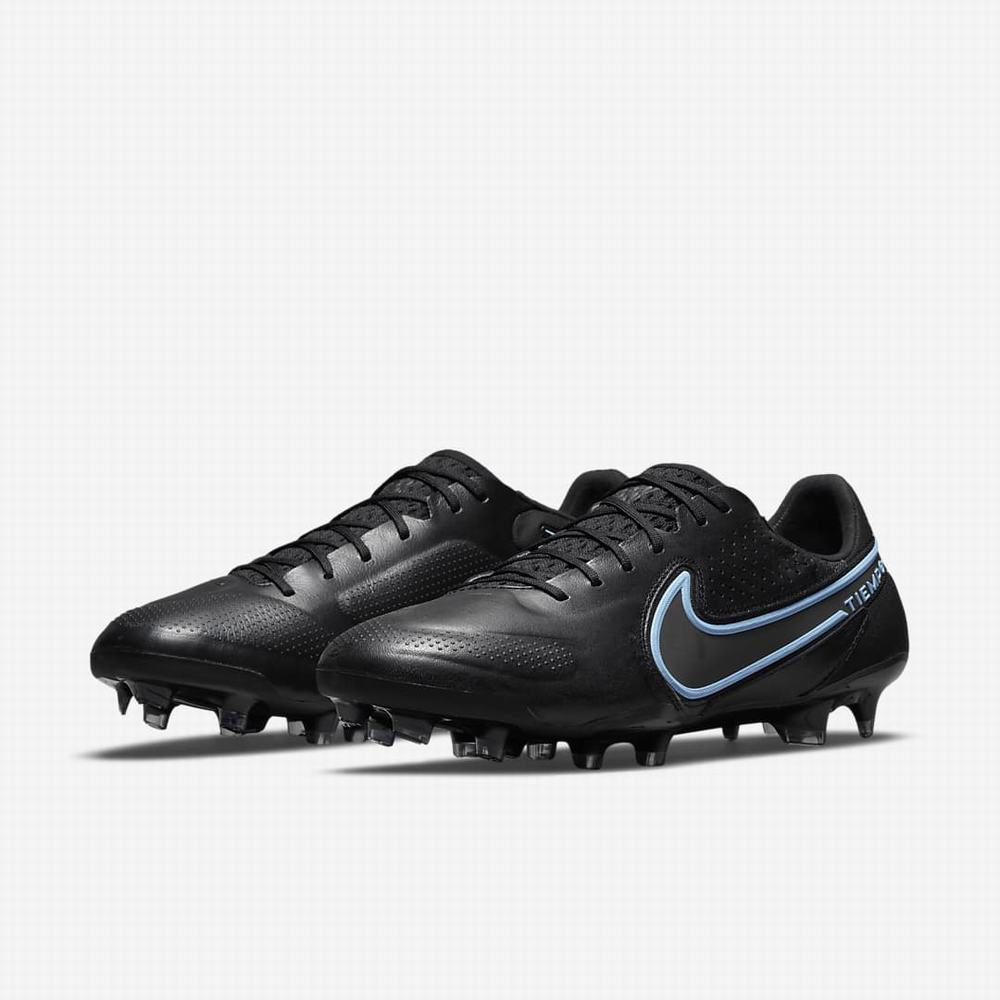 Nike Tiempo Legend 9 Elite FG Firm-Ground Férfi Focicipő Fekete Szürke Fekete | NI2061-A74