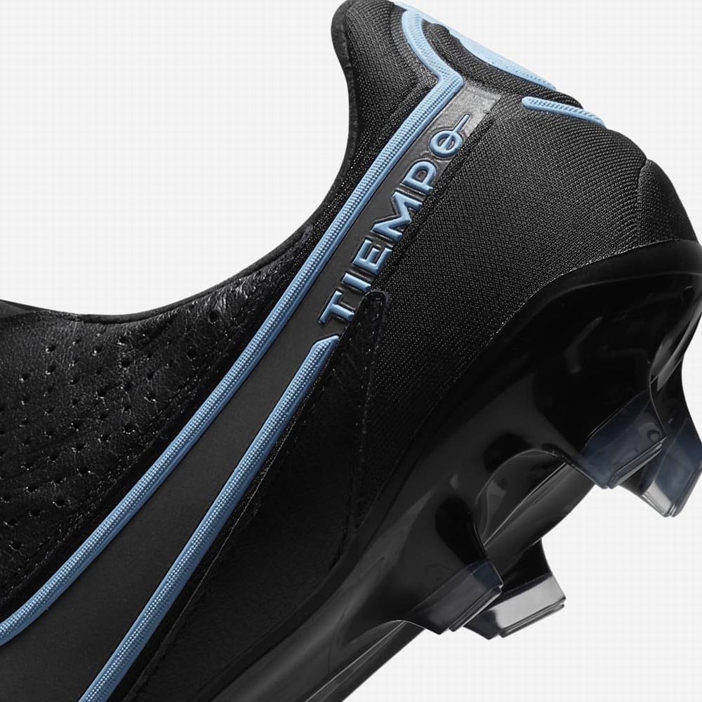 Nike Tiempo Legend 9 Elite FG Firm-Ground Férfi Focicipő Fekete Szürke Fekete | NI2061-A74