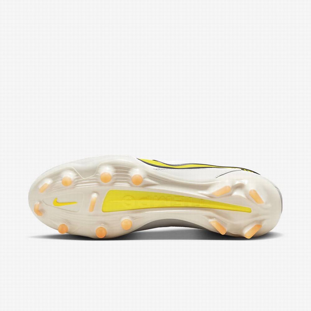 Nike Tiempo Legend 9 Pro FG Firm-Ground Női Focicipő Bézs Narancssárga Sárga | NI1398-H70