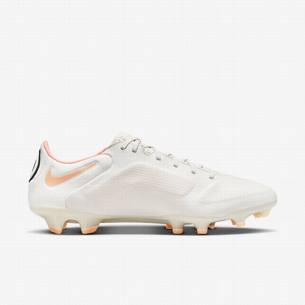 Nike Tiempo Legend 9 Pro FG Firm-Ground Női Focicipő Bézs Narancssárga Sárga | NI1398-H70