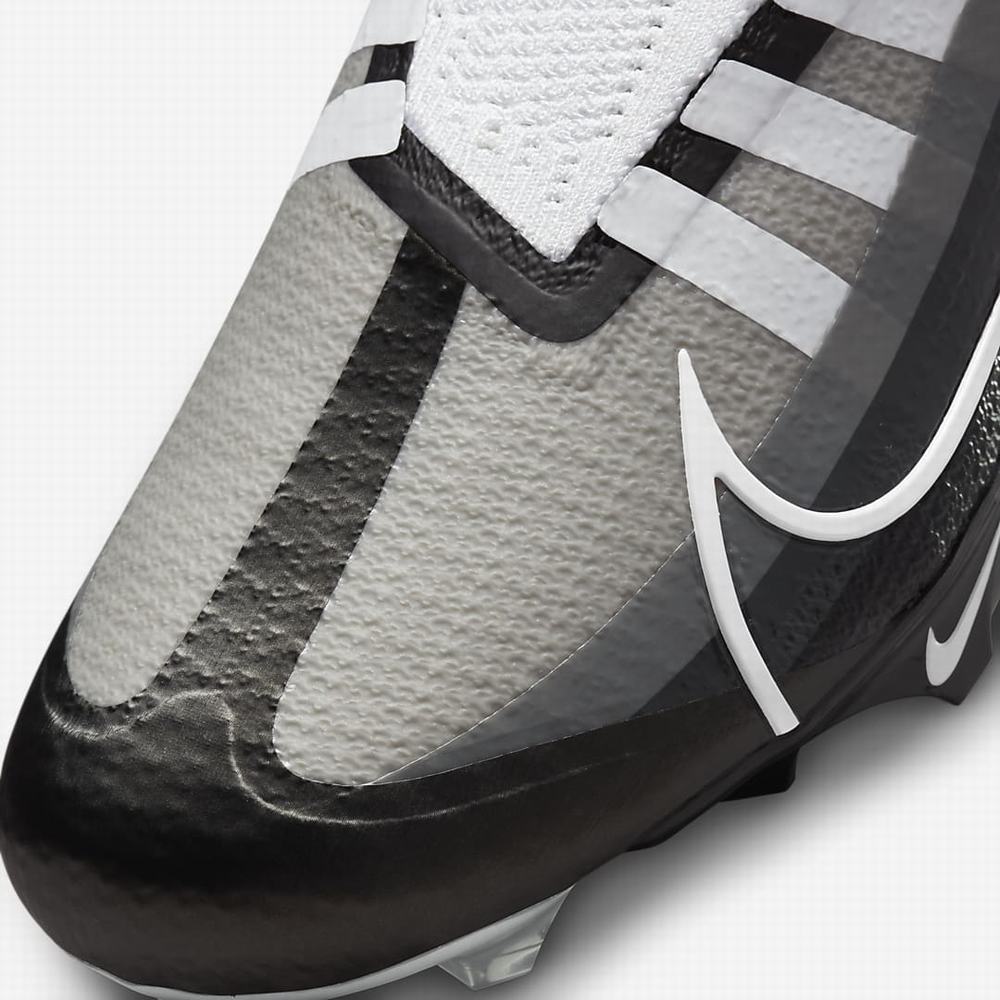 Nike Vapor Edge Elite 360 Flyknit Férfi Focicipő Fekete Sötétszürke Szürke Fehér | NI0574-M31