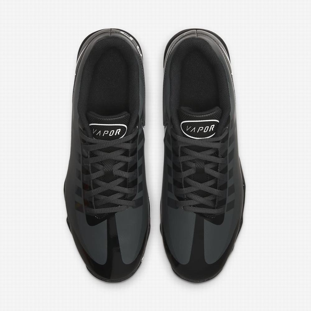 Nike Vapor Edge Shark Férfi Focicipő Fekete Sötétszürke Szürke Fehér | NI7140-Q83