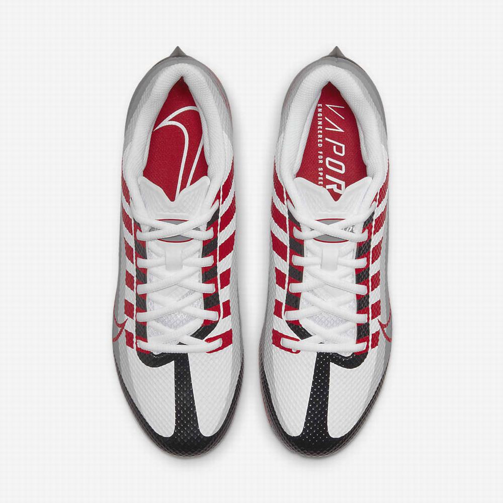 Nike Vapor Edge Speed 360 Férfi Focicipő Fekete Fehér Sötétszürke Piros | NI5792-J13