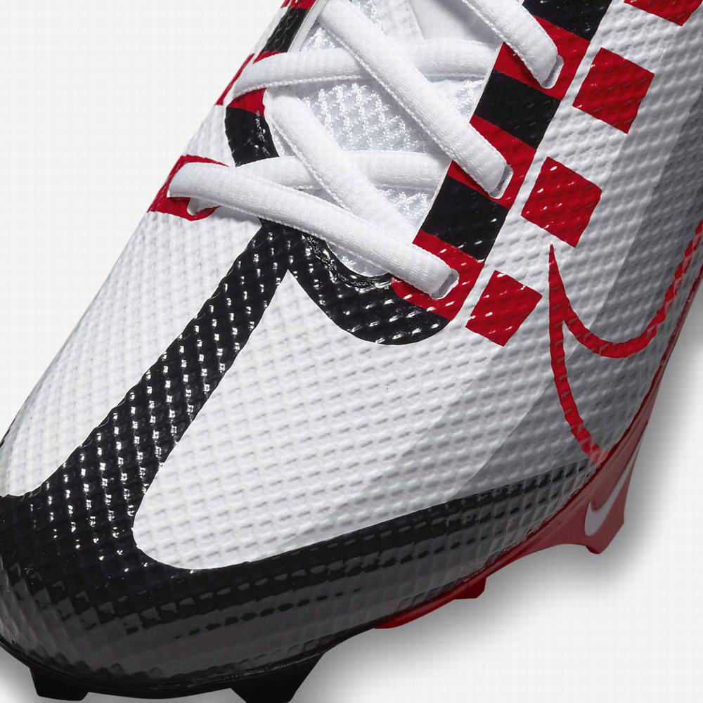 Nike Vapor Edge Speed 360 Férfi Focicipő Fekete Fehér Sötétszürke Piros | NI5792-J13