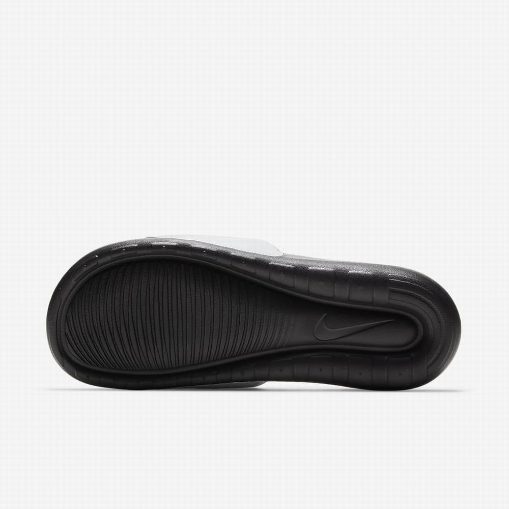 Nike Victori One Férfi Papucs Fehér Fekete | NI7586-W45