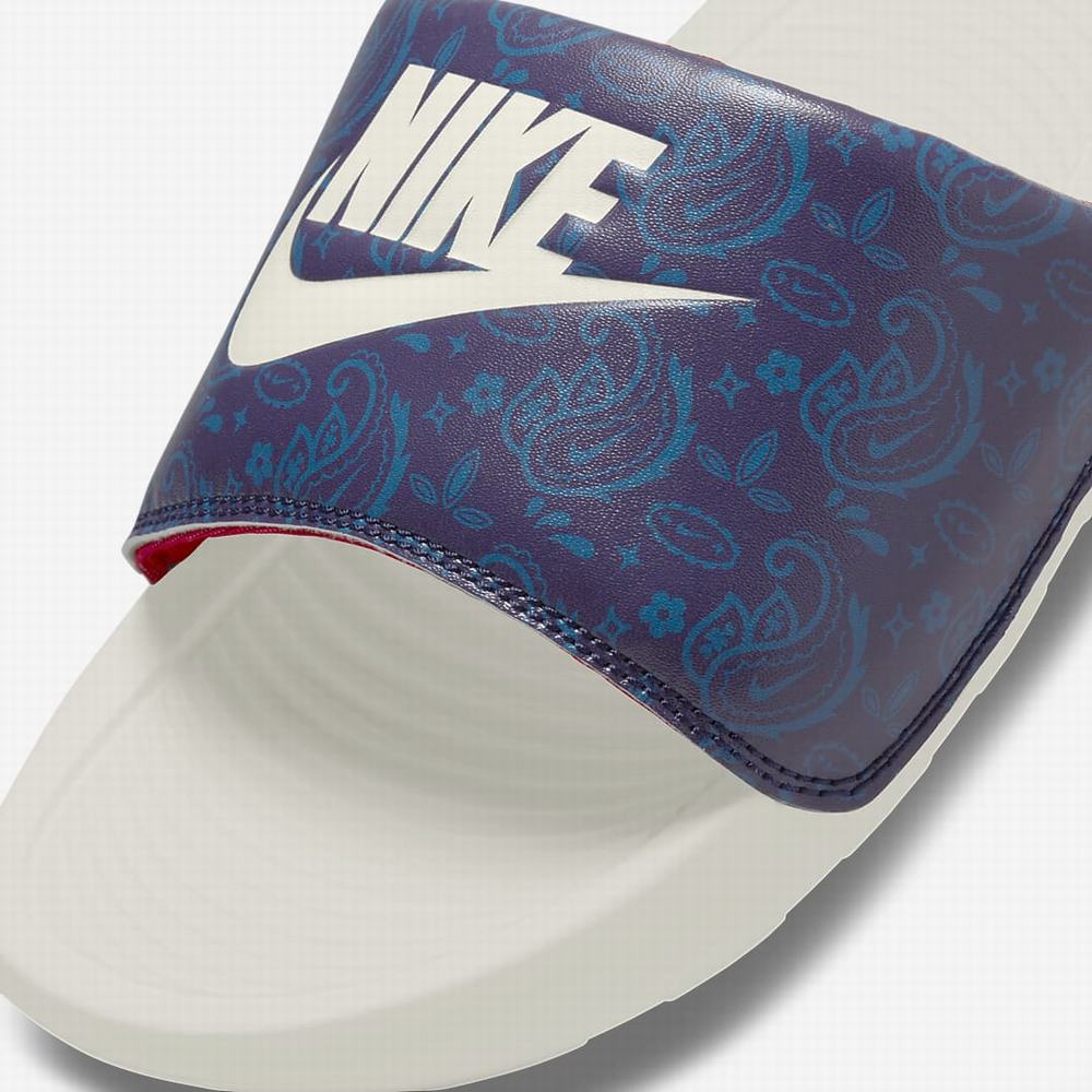 Nike Victori One Férfi Papucs Fekete Kék | NI2675-V05