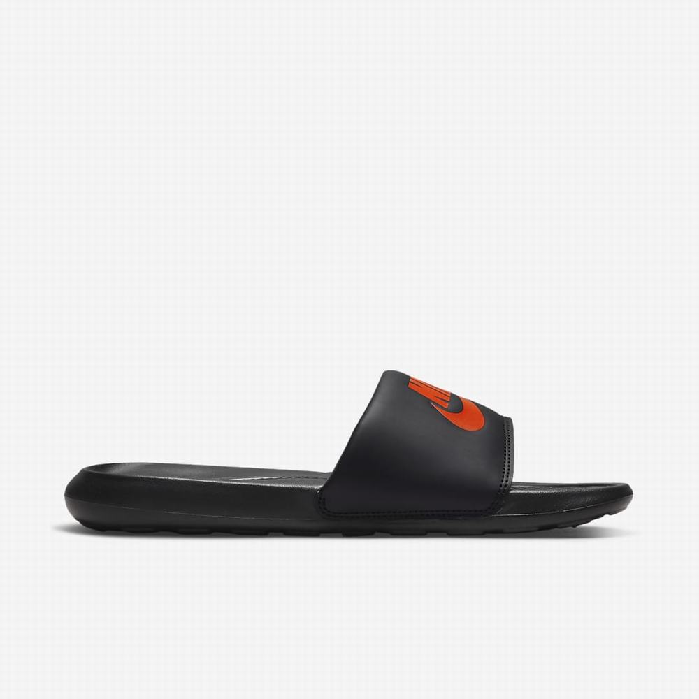 Nike Victori One Férfi Papucs Fekete Narancssárga | NI0978-H98
