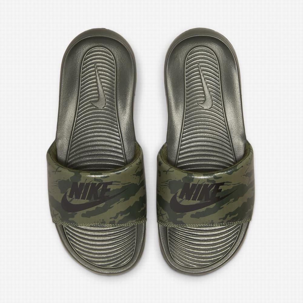 Nike Victori One Férfi Papucs Olivazöld Fekete | NI0963-M95