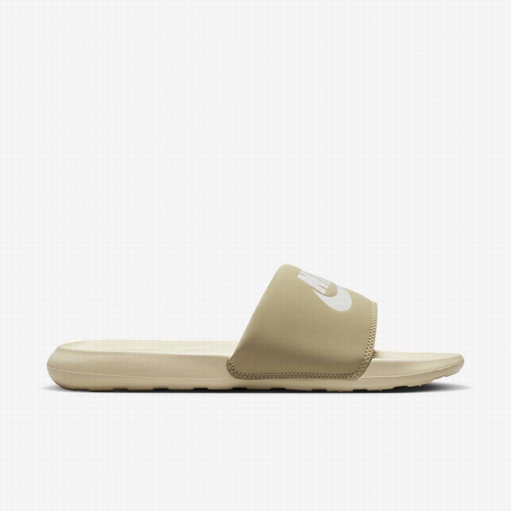 Nike Victori One Férfi Papucs Szürke Világos Zöld Barna | NI9872-Q49