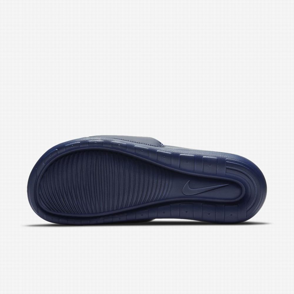 Nike Victori One Férfi Papucs Sötétkék Fehér | NI0468-Q43
