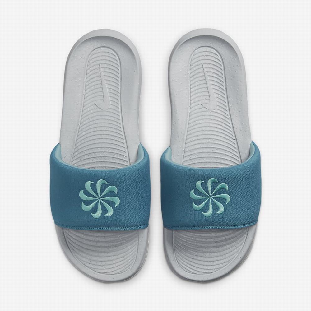 Nike Victori One Next Nature Férfi Papucs Kék Szürke Kék | NI7860-R06