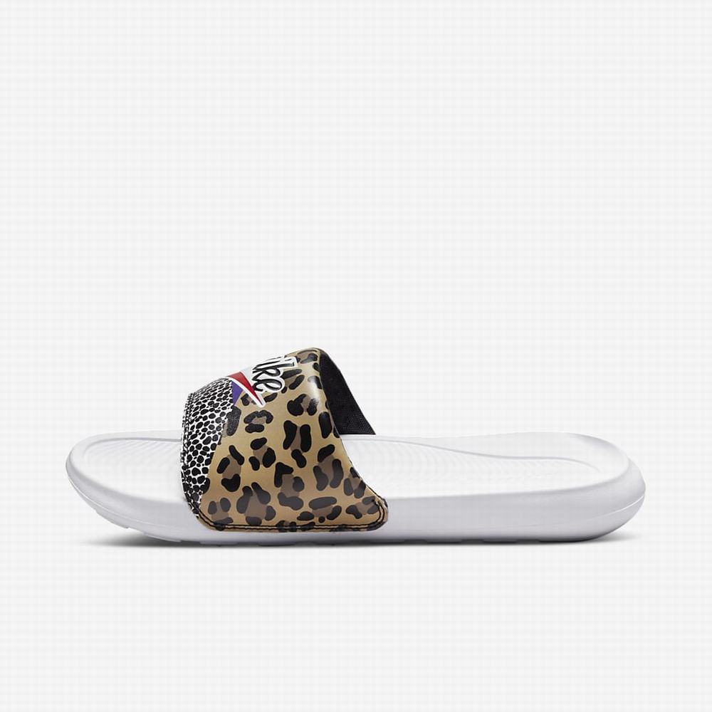 Nike Victori One Női Papucs Fehér Fekete | NI8562-V42