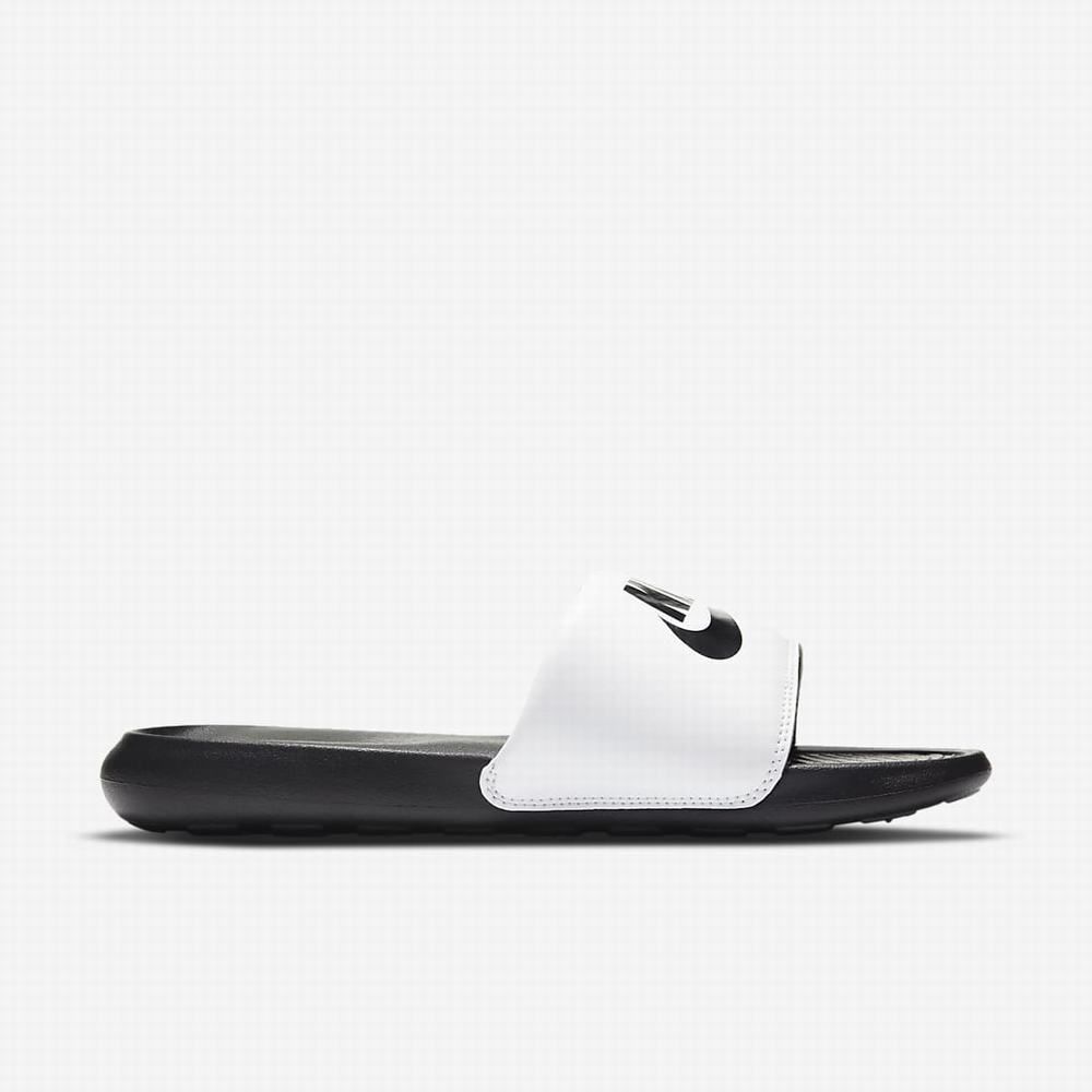 Nike Victori One Női Papucs Fehér Fekete | NI8905-D68