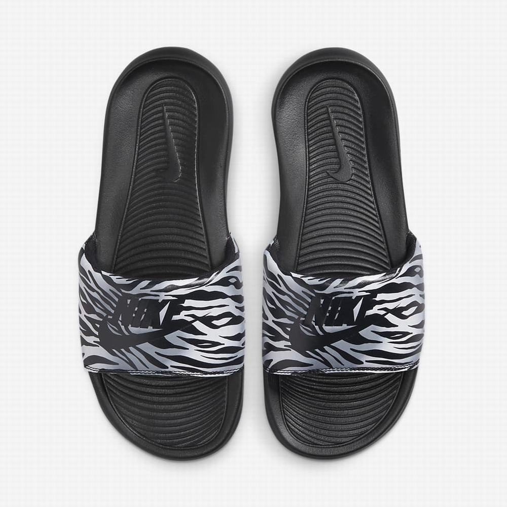 Nike Victori One Női Papucs Fekete Metal Titán Fekete | NI4603-B20