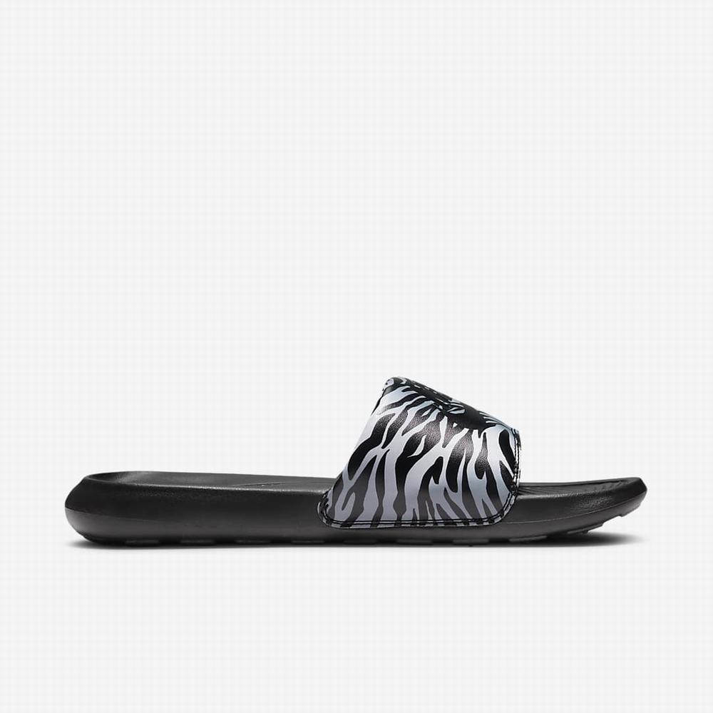 Nike Victori One Női Papucs Fekete Metal Titán Fekete | NI4603-B20