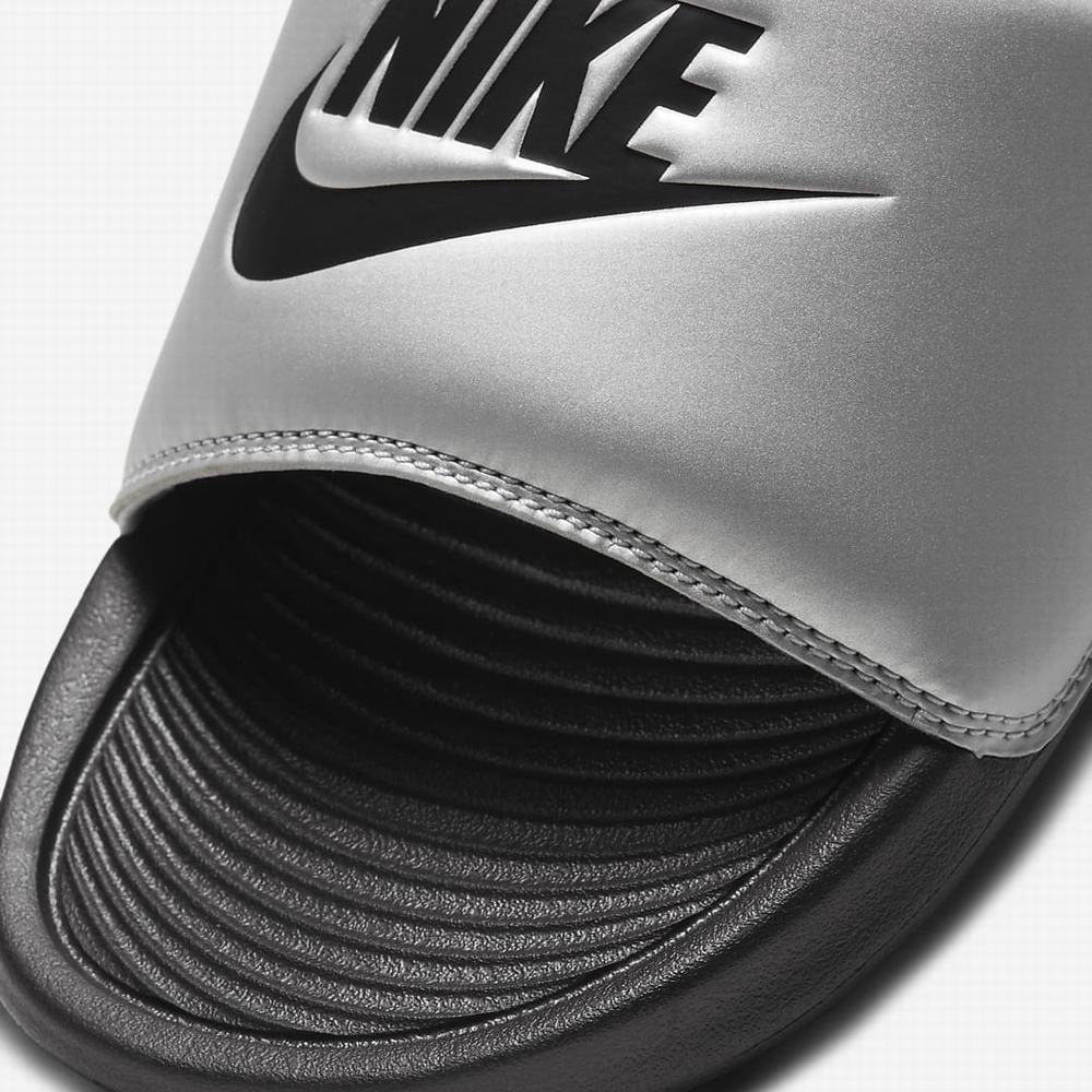 Nike Victori One Női Papucs Fekete Metal Titán Fekete | NI6134-R50