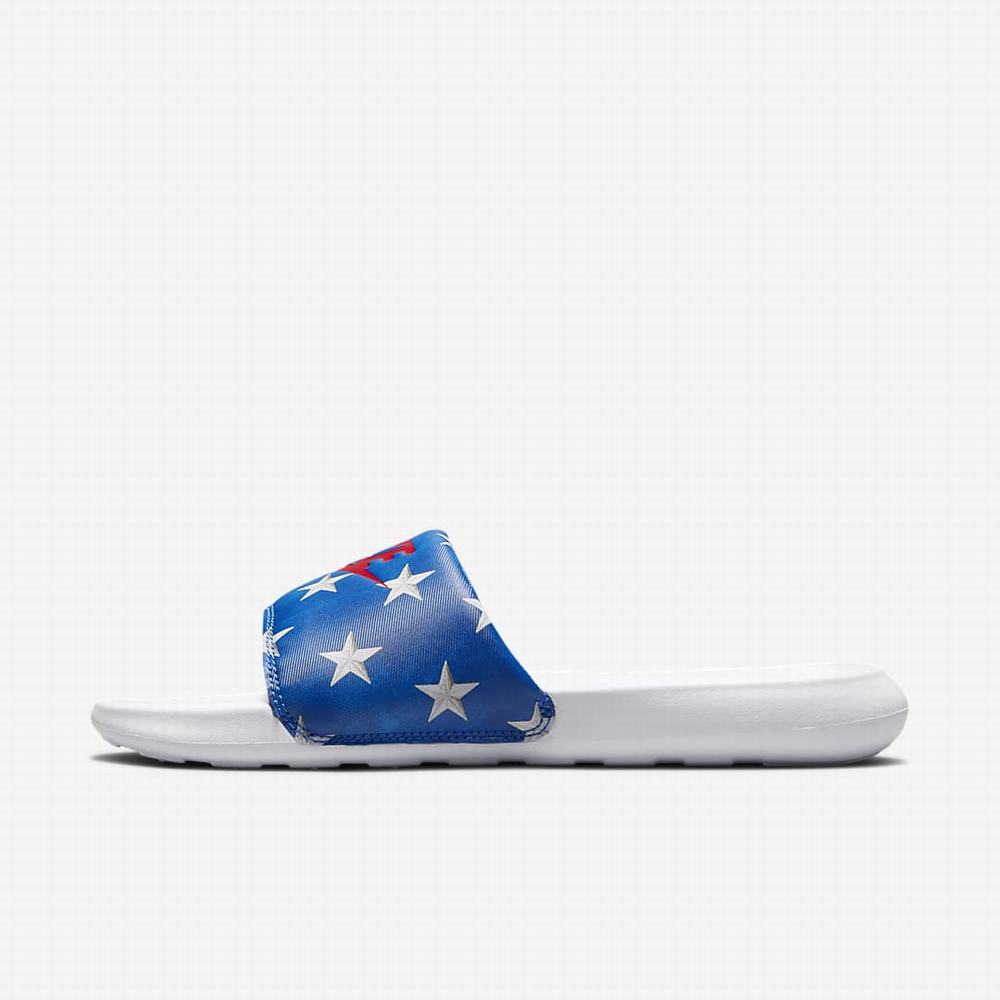 Nike Victori One Női Papucs Királykék Fehér Piros | NI3842-A31
