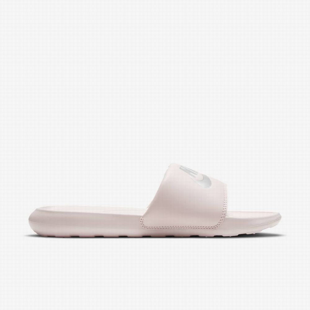 Nike Victori One Női Papucs Rózsaszín Metal Titán | NI5867-Z78