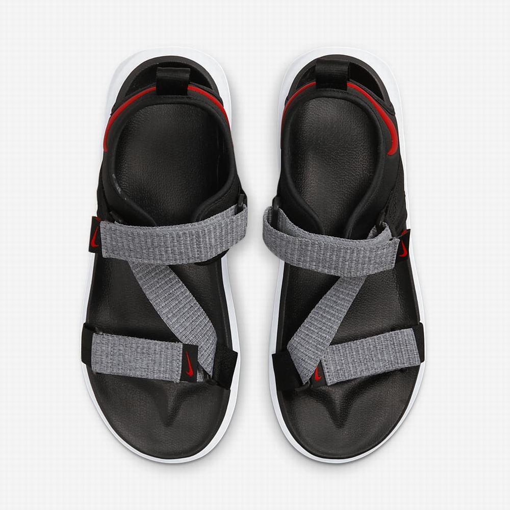 Nike Vista Férfi Szandál Fekete Fehér Szürke Piros | NI8972-C59