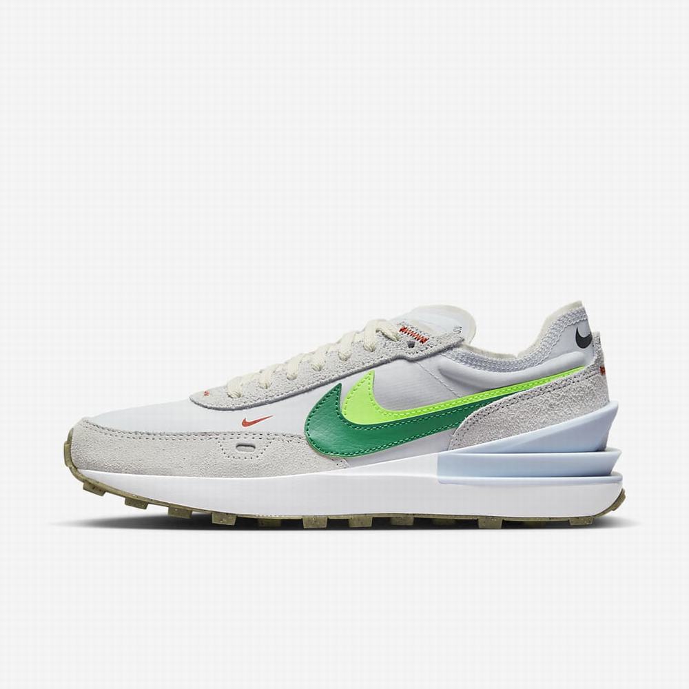 Nike Waffle 1 SE Női Utcai Cipő Szürke Zöld Narancssárga Zöld | NI4157-C57