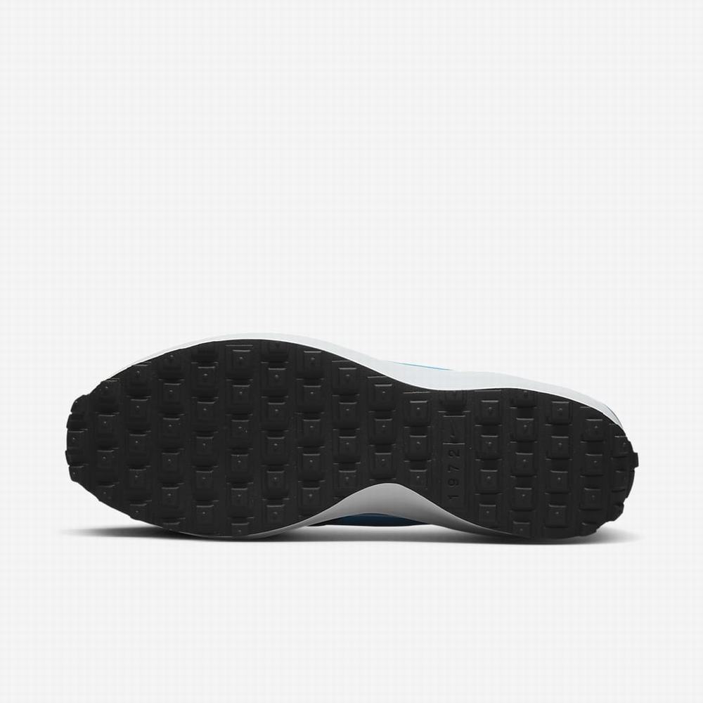 Nike Waffle Debut Férfi Utcai Cipő Szürke Fekete Fehér Kék | NI1739-B49