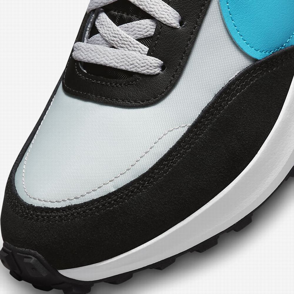 Nike Waffle Debut Férfi Utcai Cipő Szürke Fekete Fehér Kék | NI1739-B49