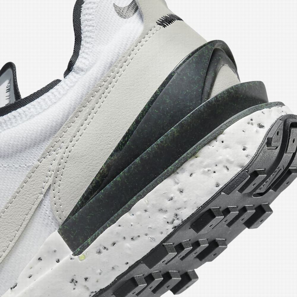 Nike Waffle One Crater Férfi Utcai Cipő Fehér Fekete | NI8351-B39