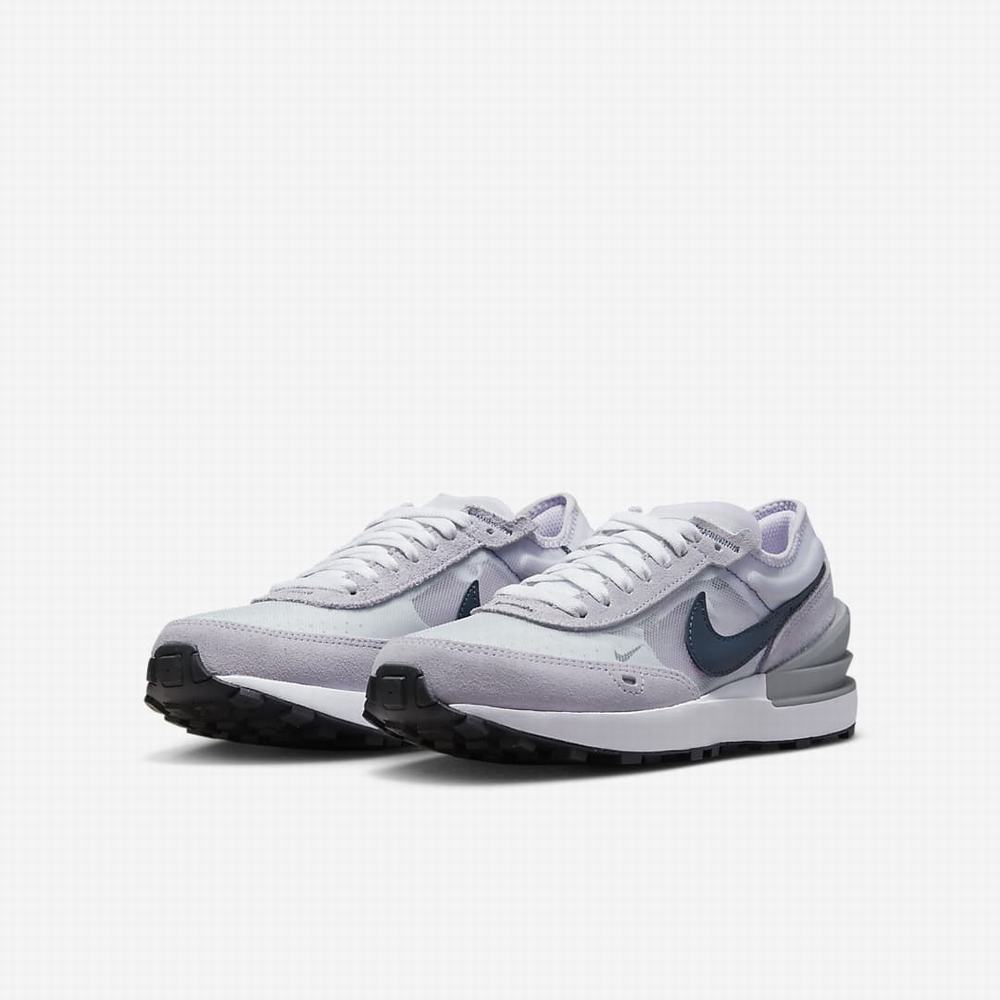 Nike Waffle One Gyerek Utcai Cipő Lila Platina Metal Titán Kék | NI4093-N32