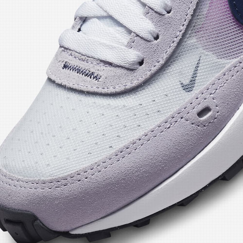 Nike Waffle One Gyerek Utcai Cipő Lila Platina Metal Titán Kék | NI4093-N32