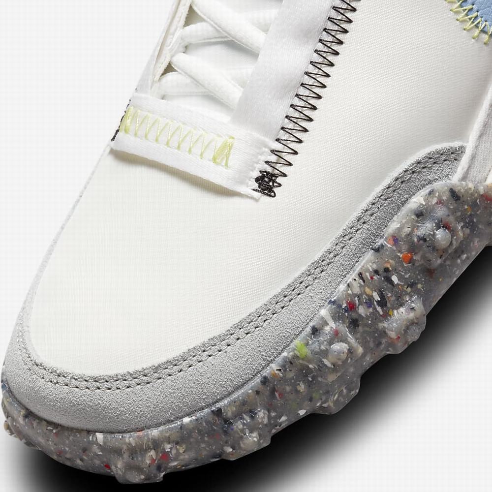 Nike Waffle Racer Crater Női Utcai Cipő Fehér Világos Citrom Szürke | NI9082-Z71