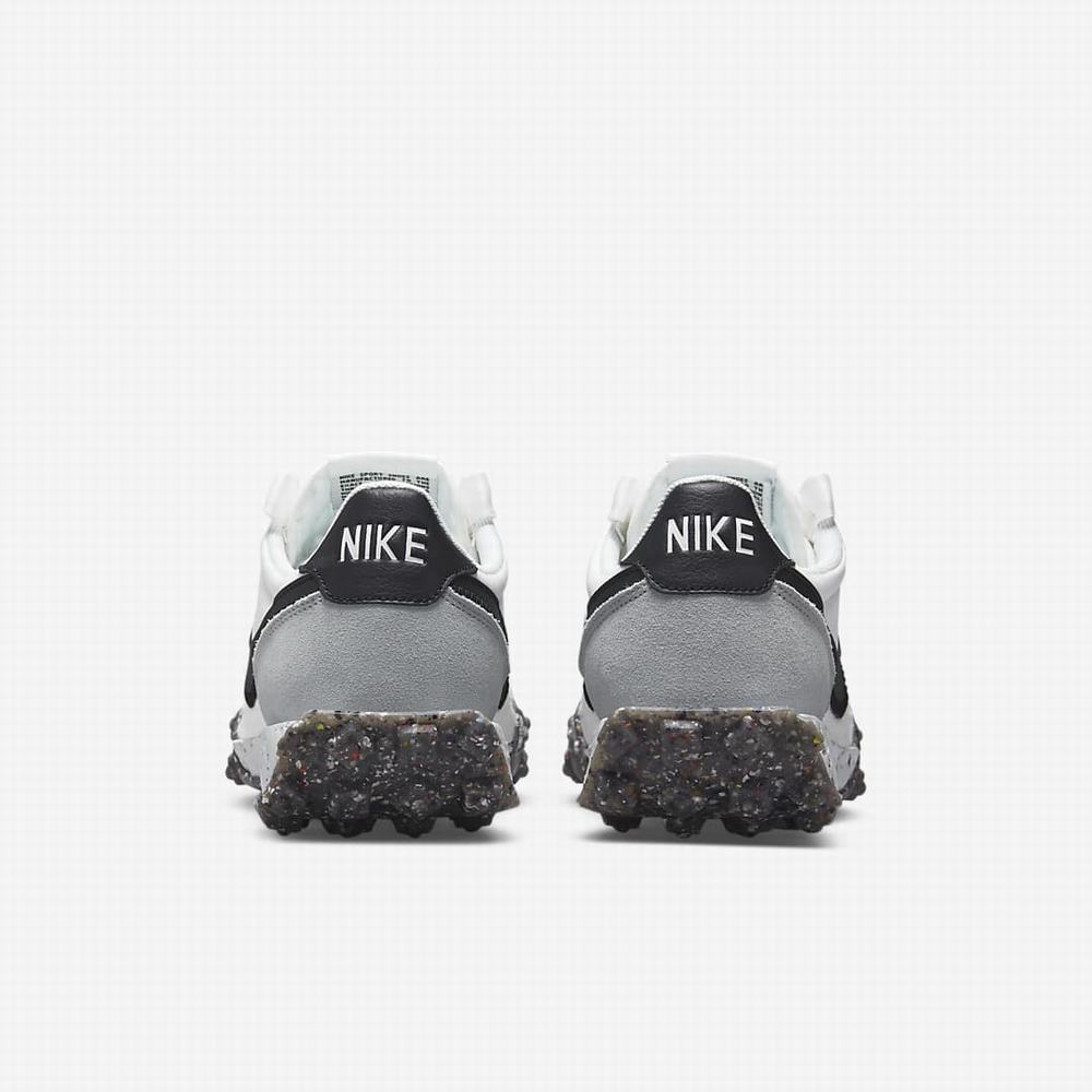 Nike Waffle Racer Crater Női Utcai Cipő Fehér Sötétszürke Fekete | NI9320-X25
