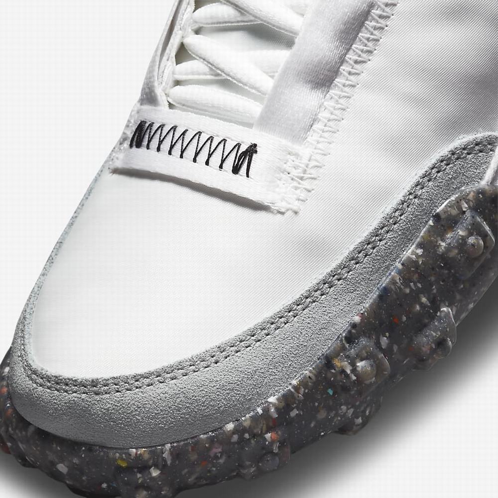 Nike Waffle Racer Crater Női Utcai Cipő Fehér Sötétszürke Fekete | NI9320-X25