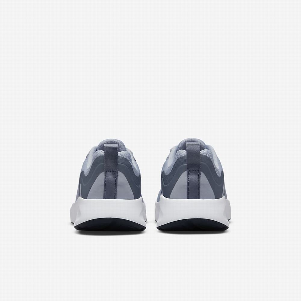 Nike Wearallday Gyerek Utcai Cipő Szürke Sötétkék Fehér Kék | NI6028-V85