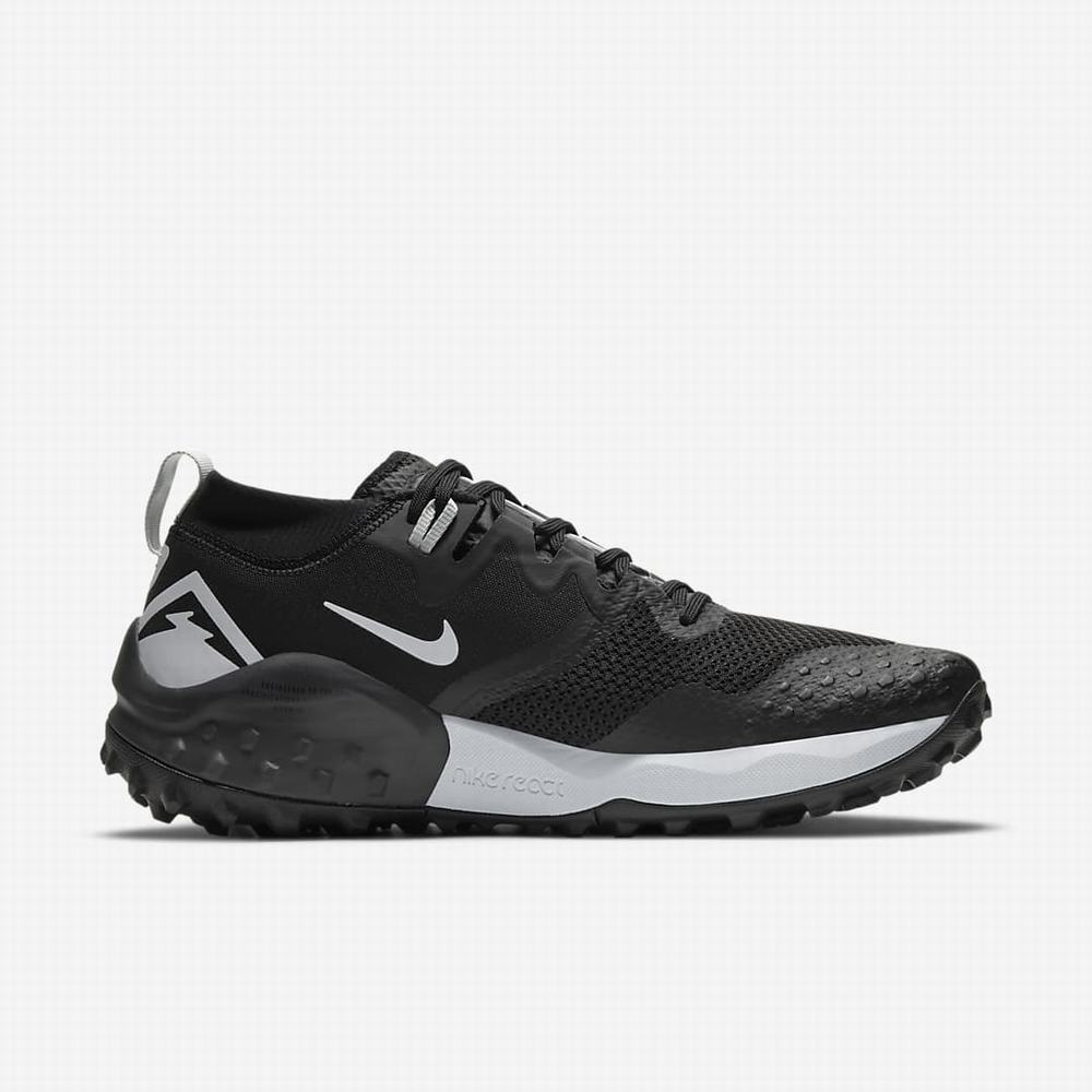 Nike Wildhorse 7 Férfi Futócipő Fekete Sötétszürke Platina | NI4915-S79