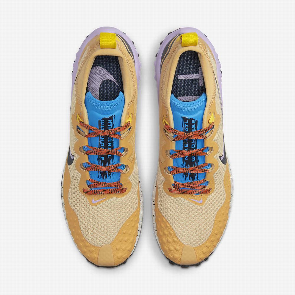 Nike Wildhorse 7 Női Futócipő Barna Narancssárga Kék | NI5413-F04