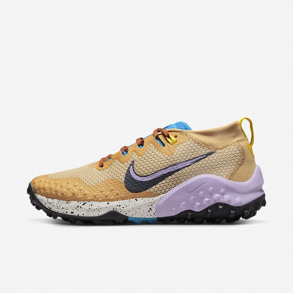 Nike Wildhorse 7 Női Futócipő Barna Narancssárga Kék | NI5413-F04