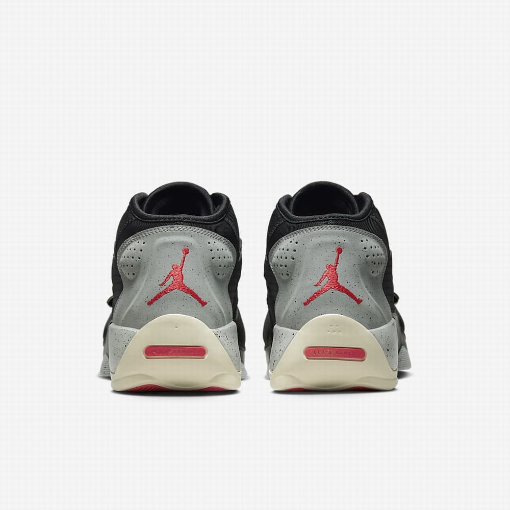 Nike Zion 2 Férfi Kosárlabda Cipő Fekete Világos Szürke Piros | NI8704-T31