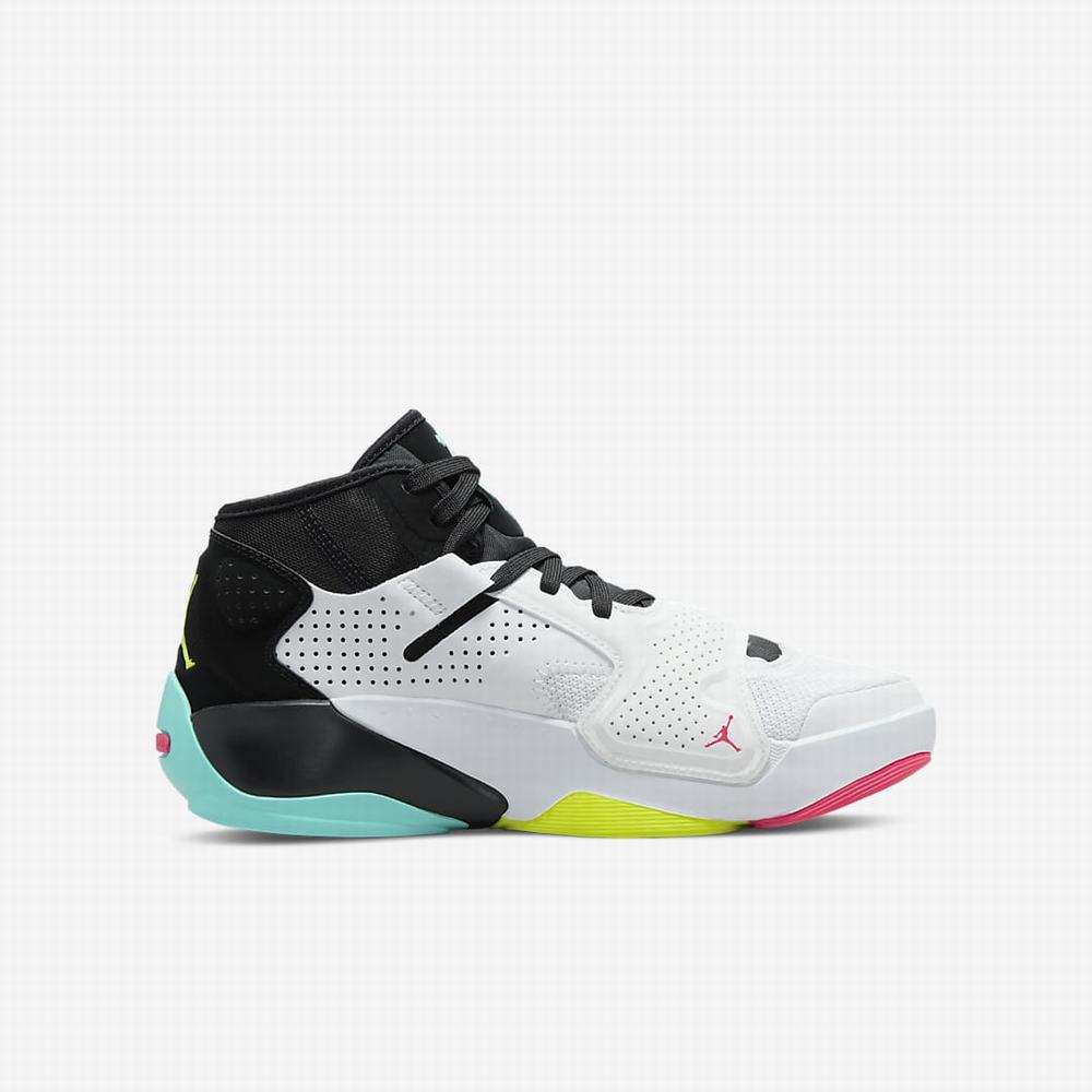 Nike Zion 2 Gyerek Jordan Cipő Fehér Fekete Türkiz | NI5148-V26