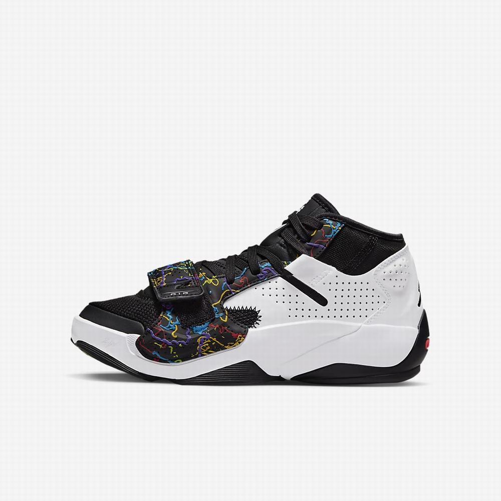 Nike Zion 2 Gyerek Jordan Cipő Fekete Zöld Világos Piros Fehér | NI6230-Y04
