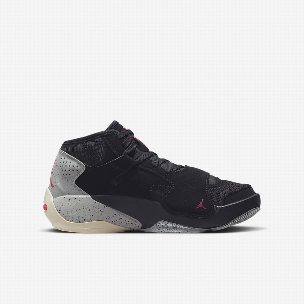 Nike Zion 2 Gyerek Kosárlabda Cipő Fekete Világos Szürke Piros | NI5473-U48