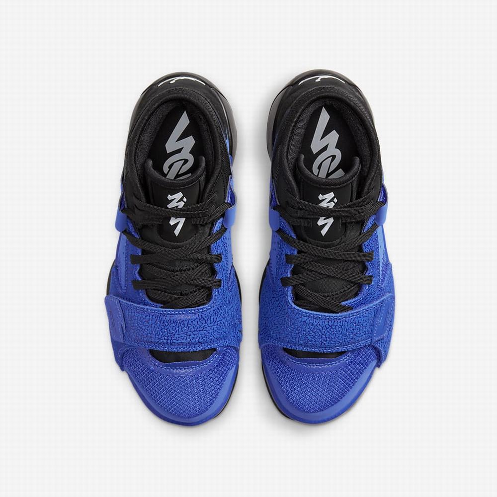 Nike Zion 2 PF Gyerek Jordan Cipő Királykék Fekete Fehér | NI0462-R24