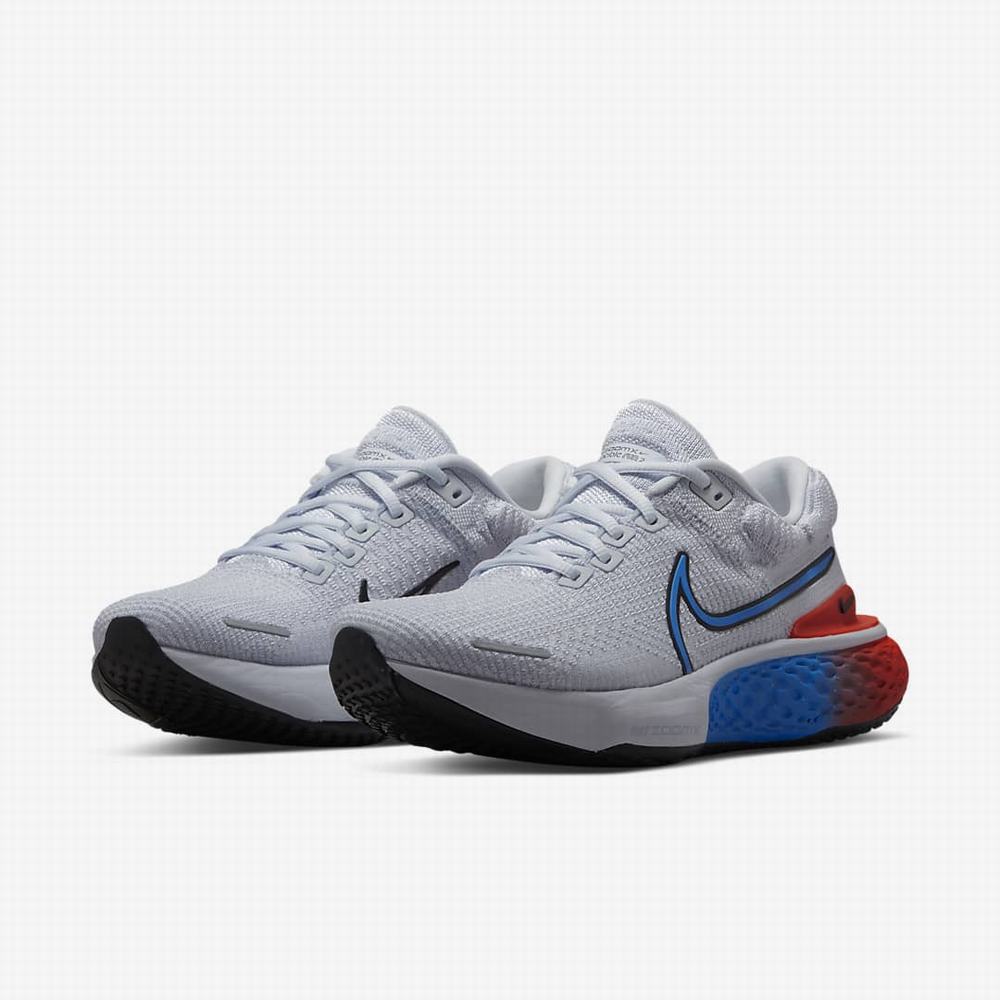 Nike ZoomX Invincible Run Flyknit 2 Női Futócipő Szürke Arany Világos Piros Fekete | NI6498-A96