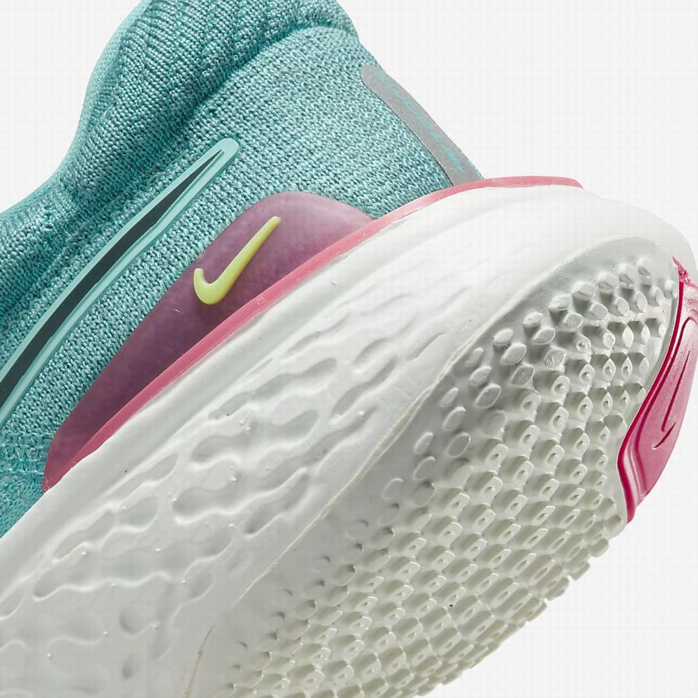 Nike ZoomX Invincible Run Flyknit 2 Női Futócipő Világoskék Türkiz Rózsaszín Zöld Fekete | NI8495-F50