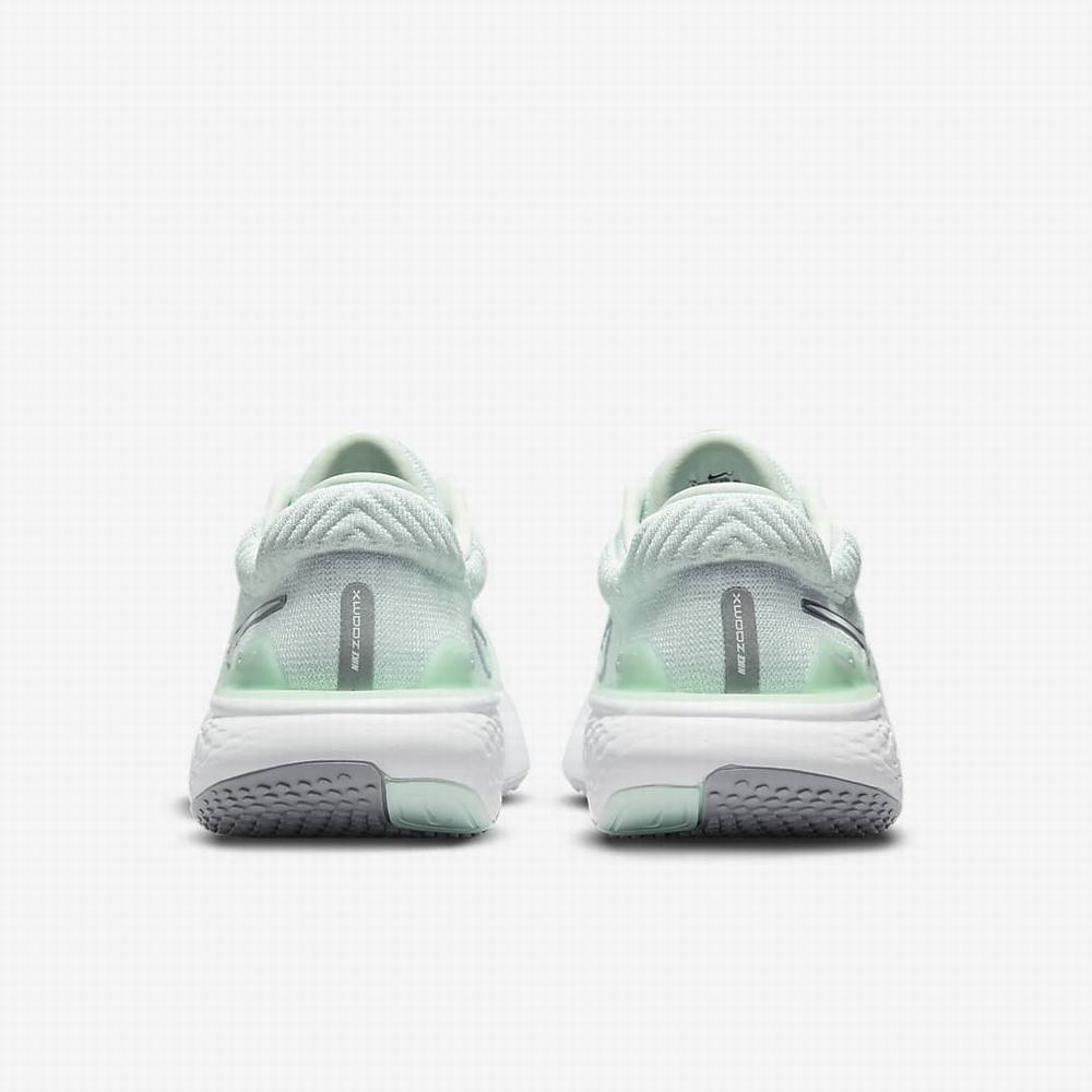 Nike ZoomX Invincible Run Flyknit 2 Női Futócipő Zöld Metal Titán Menta Fehér | NI9154-G56