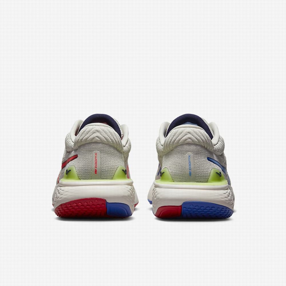 Nike ZoomX Invincible Run Flyknit 2 Női Futócipő Világos Szürke Piros Királykék Kék | NI9738-M67