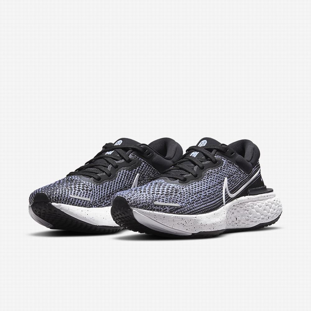 Nike ZoomX Invincible Run Flyknit Női Futócipő Fehér Fekete Fehér | NI4938-Q04