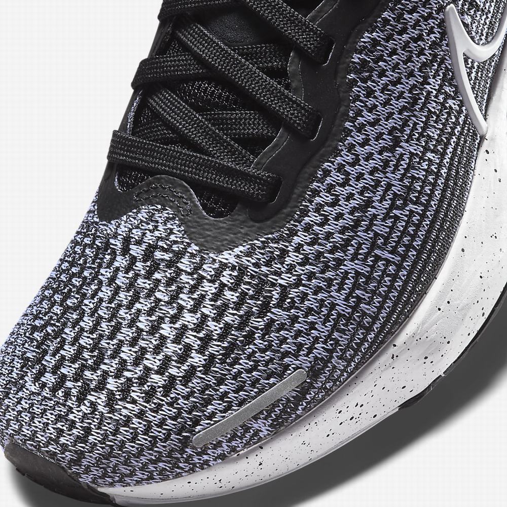 Nike ZoomX Invincible Run Flyknit Női Futócipő Fehér Fekete Fehér | NI4938-Q04