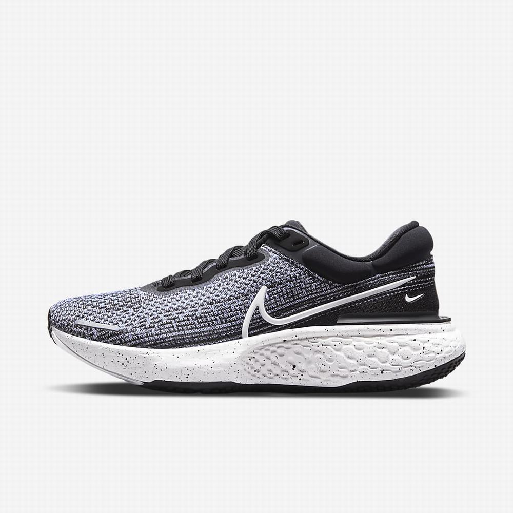 Nike ZoomX Invincible Run Flyknit Női Futócipő Fehér Fekete Fehér | NI4938-Q04